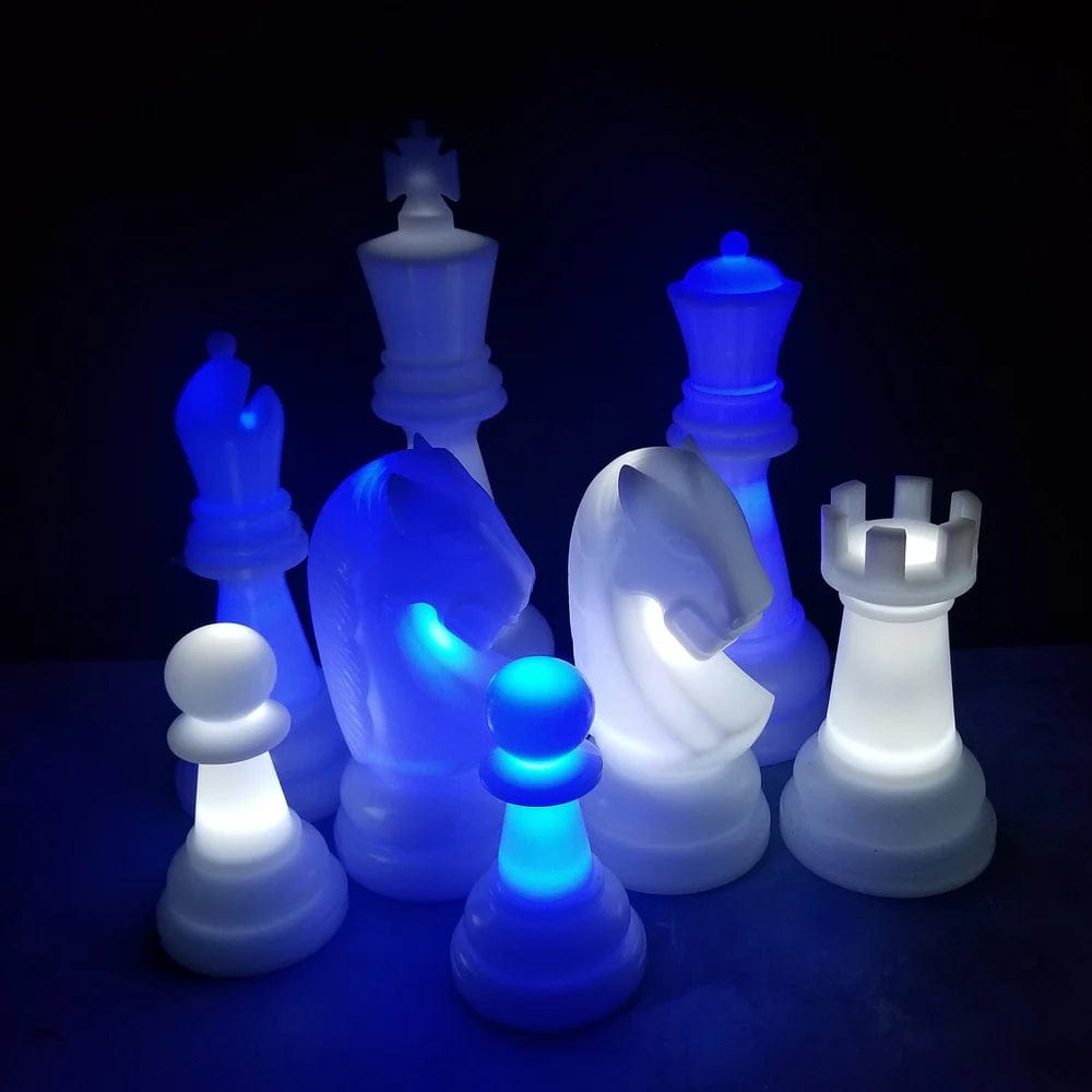 MegaChess 26 Inch Perfect LED Giant Chess Set - Option 2 - Night Time Only Set | | GiantChessUSA