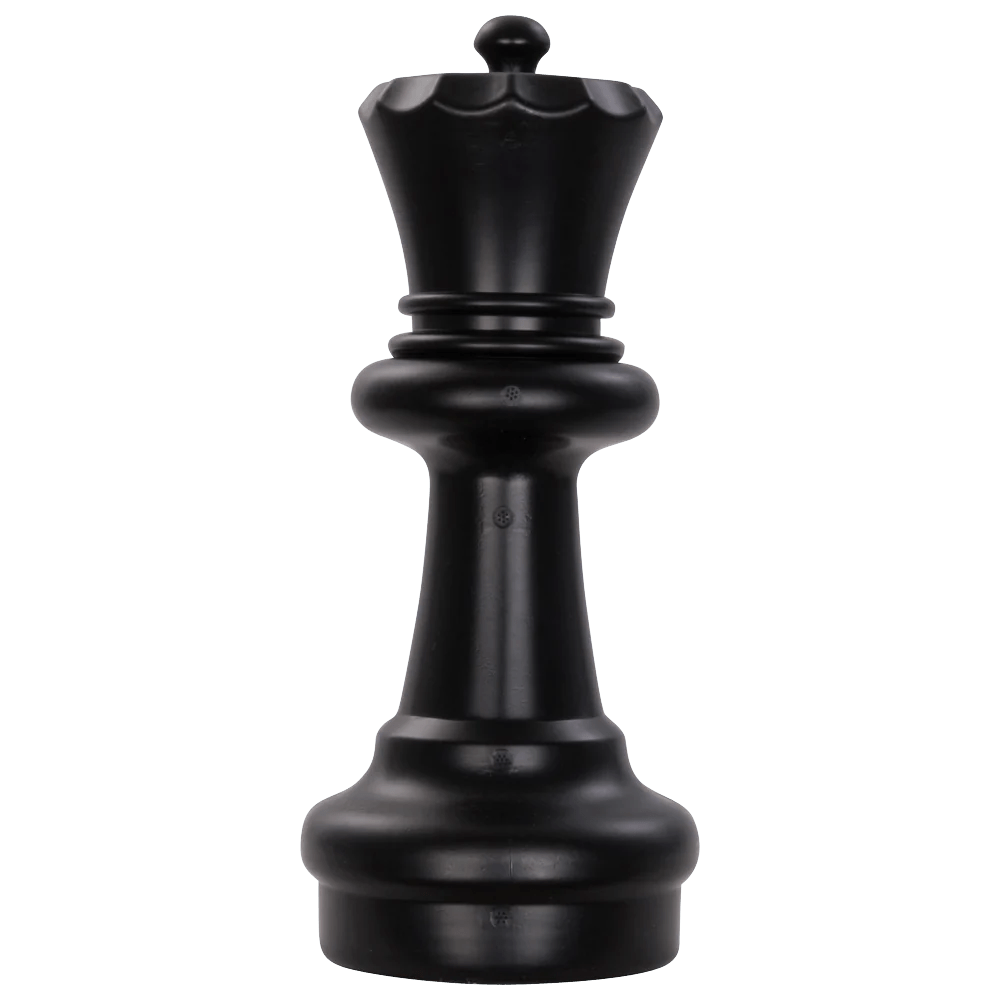 Individual Pieces for The MegaChess 12 Inch Plastic Giant Chess Set | Giant Outdoor Chess | Queen / Black | GiantChessUSA