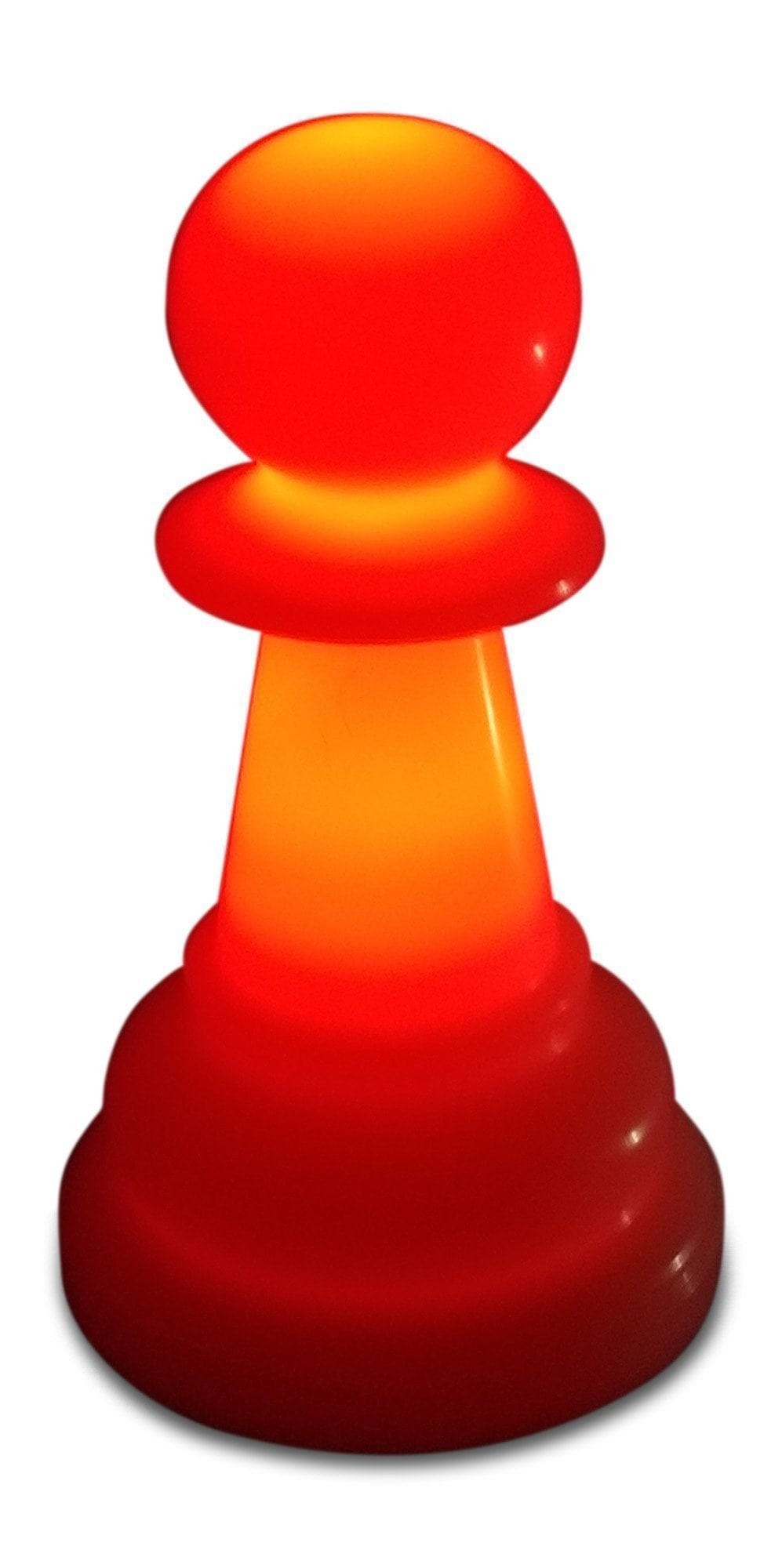 12 Inch Perfect Pawn Light-Up Giant Chess Piece - Red | Giant Outdoor Chess | | GiantChessUSA