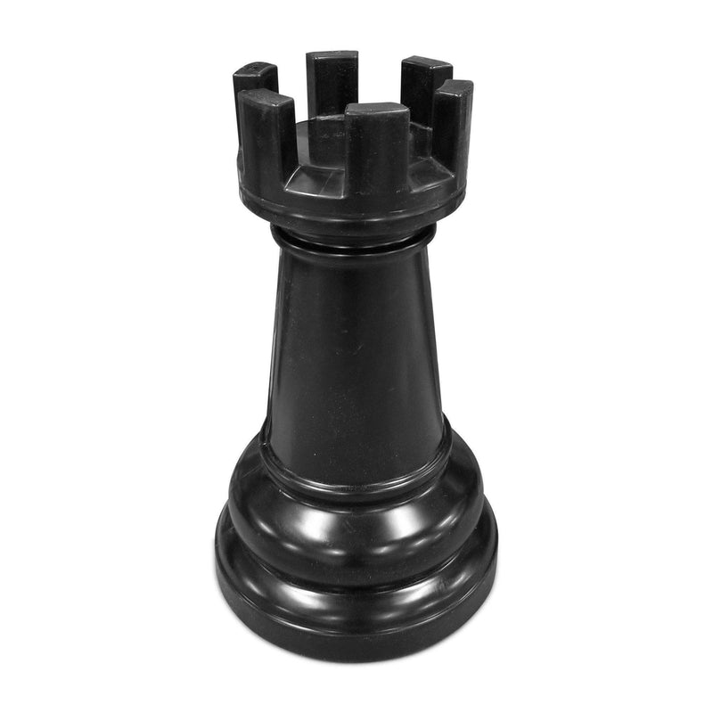 MegaChess 14 Inch Black Premium Plastic Rook Giant Chess Piece |  | GiantChessUSA