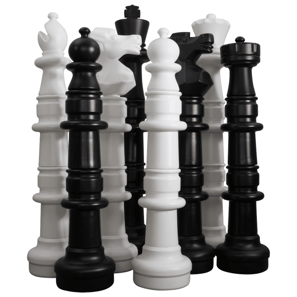 MegaChess 49 Inch Plastic Giant Chess Set with Commercial Grade Roll-up Chessboard | Default Title | GiantChessUSA
