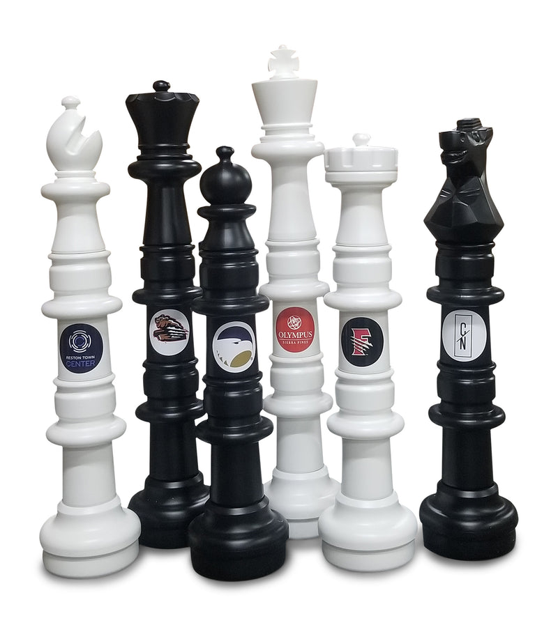 MegaChess Custom 49 Inch Plastic Giant Chess Set |  | GiantChessUSA