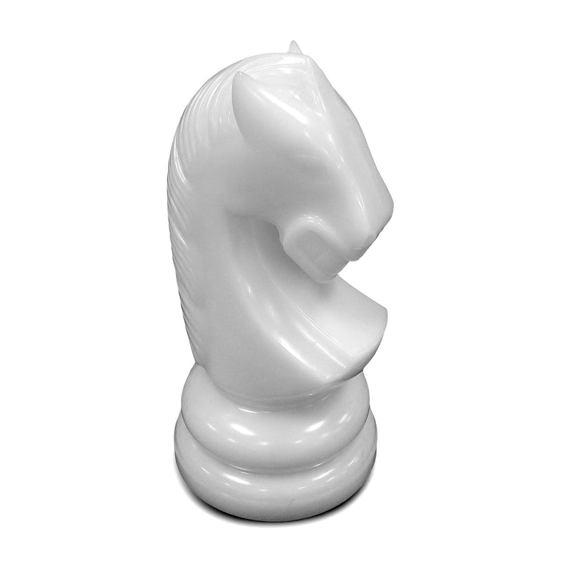 MegaChess 28 Inch White Premium Plastic Knight Giant Chess Piece | Default Title | GiantChessUSA