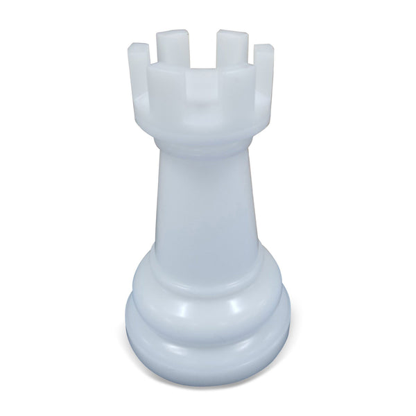 MegaChess 23 Inch White Premium Plastic Rook Giant Chess Piece | Default Title | GiantChessUSA