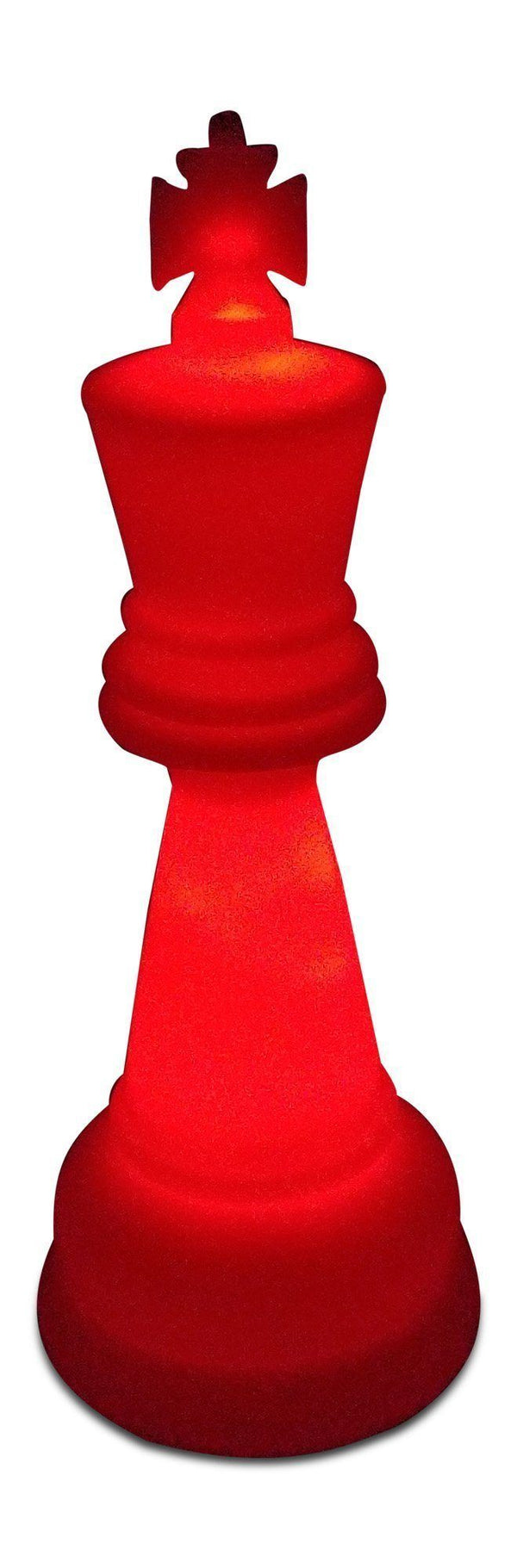MegaChess 26 Inch Premium Plastic King Light-Up Giant Chess Piece - Red |  | GiantChessUSA