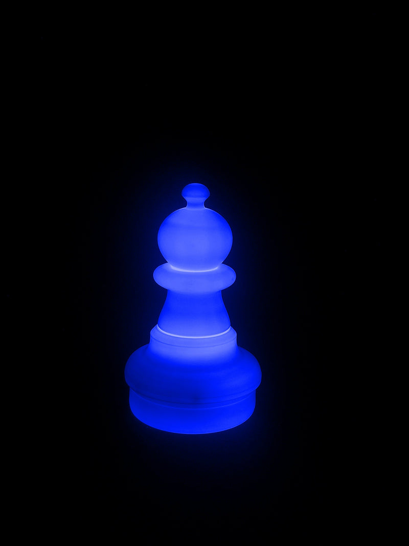 MegaChess 16 Inch LED Pawn Individual Plastic Chess Piece - Blue |  | GiantChessUSA