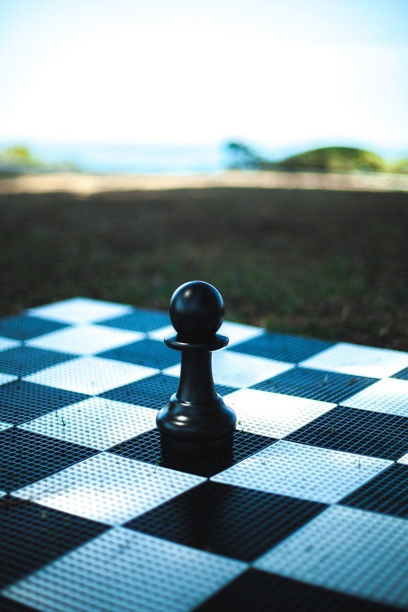 MegaChess 9 Inch Dark Plastic Pawn Giant Chess Piece |  | GiantChessUSA