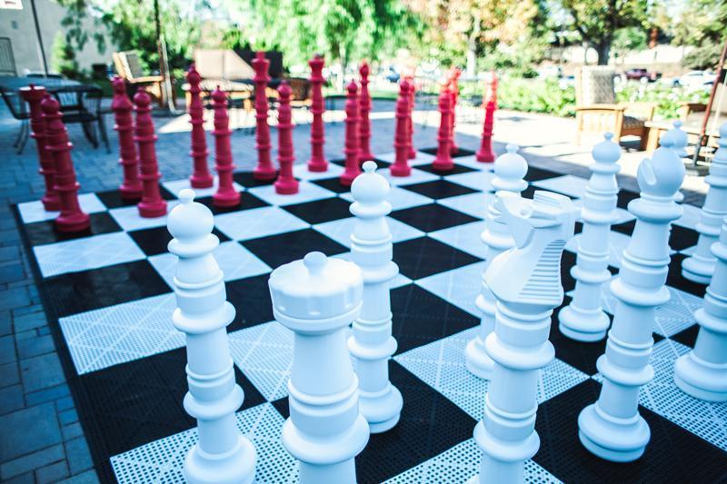 MegaChess Custom 37 Inch Plastic Giant Chess Set |  | GiantChessUSA