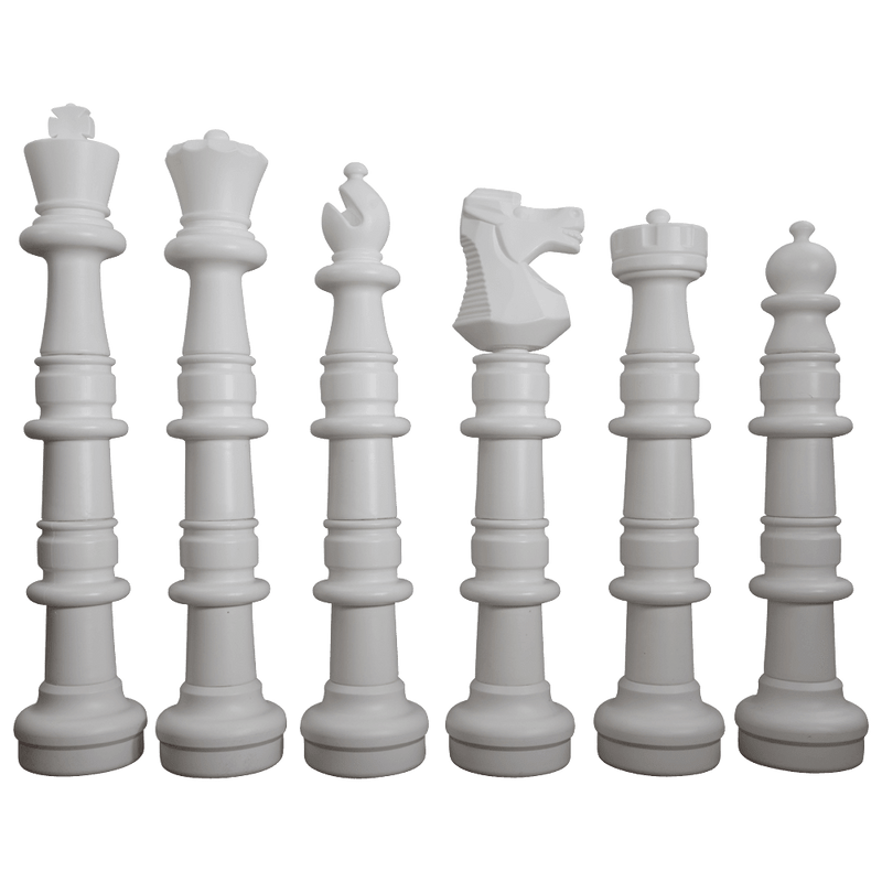 MegaChess 49 Inch Plastic Giant Chess Set with Commercial Grade Roll-up Chessboard |  | GiantChessUSA
