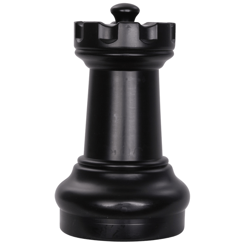 MegaChess 10 Inch Dark Plastic Rook Giant Chess Piece |  | GiantChessUSA