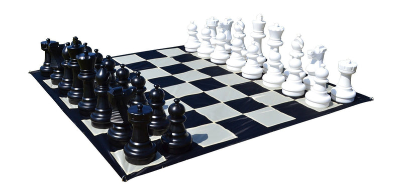 MegaChess 25 Inch Giant Plastic Chess Set with Nylon Mat |  | GiantChessUSA