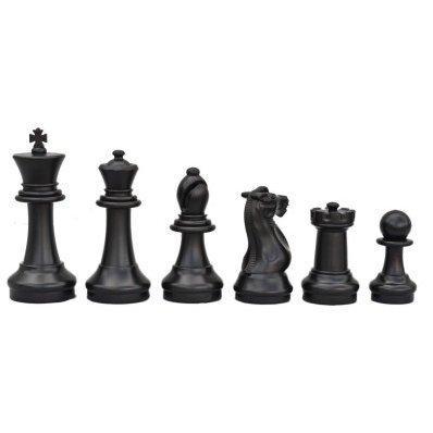 MegaChess Large Chess Pieces and Large Chess Mat - Black and White - Plastic - 12 inch King |  | GiantChessUSA