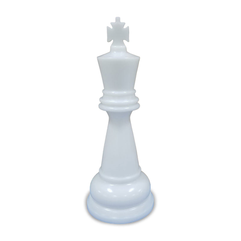 MegaChess 48 Inch White Premium Plastic King Giant Chess Piece | Default Title | GiantChessUSA