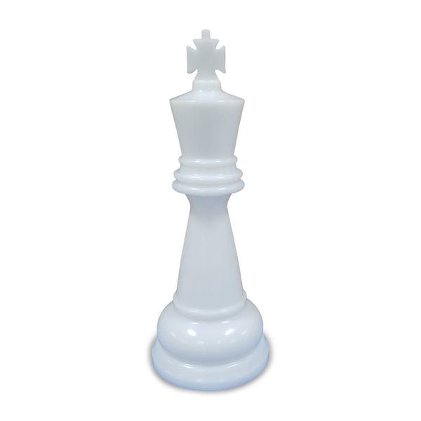 MegaChess 38 Inch White Premium Plastic King Giant Chess Piece | Default Title | GiantChessUSA