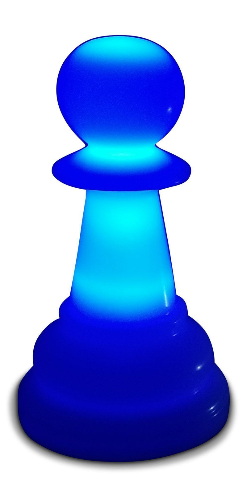 MegaChess 12 Inch Premium Plastic Pawn Light-Up Giant Chess Piece - Blue |  | GiantChessUSA