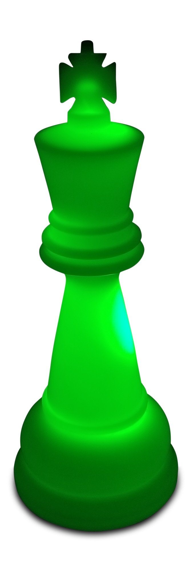 MegaChess 38 Inch Premium Plastic King Light-Up Giant Chess Piece - Green | Default Title | GiantChessUSA