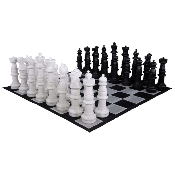 MegaChess 37 Inch Plastic Giant Chess Set with Nylon Mat | Default Title | GiantChessUSA