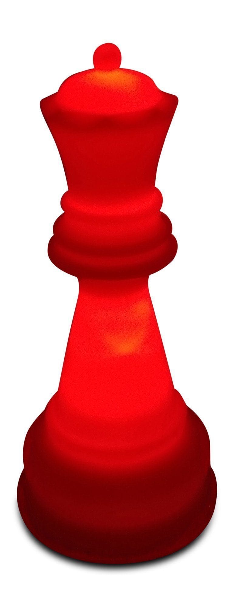 22 Inch Perfect Queen Light-Up Giant Chess Piece - Red | Giant Outdoor Chess | | GiantChessUSA